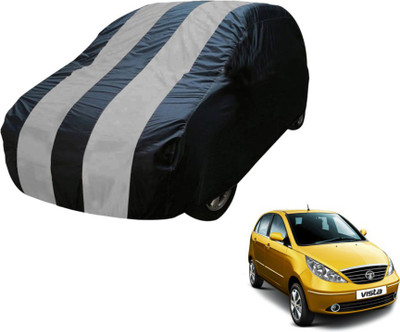 MOCKHE Car Cover For Tata Indica Vista (Without Mirror Pockets)(Blue, Silver)