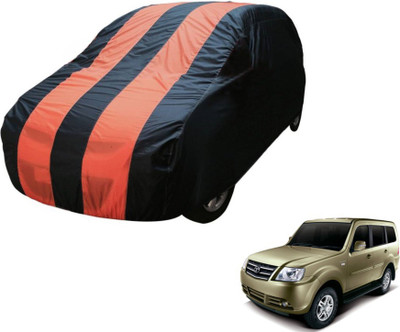 Flipkart SmartBuy Car Cover For Tata Sumo Grande (Without Mirror Pockets)(Blue, Orange)