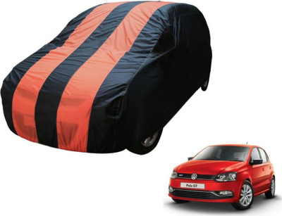 Flipkart SmartBuy Car Cover For Volkswagen Polo GT (Without Mirror Pockets)(Blue, Orange)