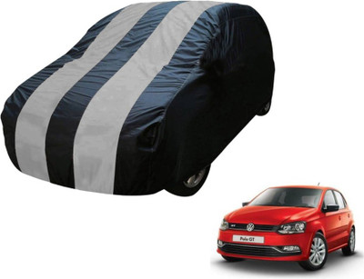 Flipkart SmartBuy Car Cover For Volkswagen Polo GT (Without Mirror Pockets)(Blue, Silver)
