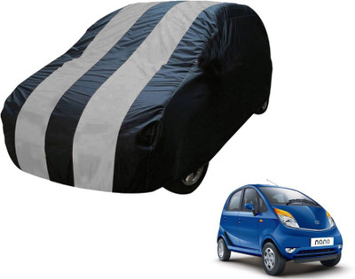 MOCKHE Car Cover For Tata Nano (Without Mirror Pockets)(Blue, Silver)