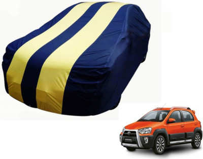 Flipkart SmartBuy Car Cover For Toyota Etios Cross (Without Mirror Pockets)(Blue, Yellow)