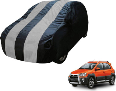Flipkart SmartBuy Car Cover For Toyota Etios Cross (Without Mirror Pockets)(Blue, Silver)