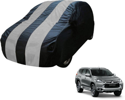 MOCKHE Car Cover For Mitsubishi Pajero Sport (Without Mirror Pockets)(Blue, Silver)