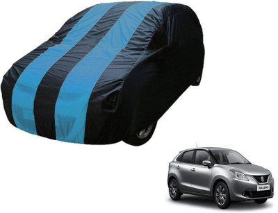 MOCKHE Car Cover For Maruti Suzuki Baleno (Without Mirror Pockets)(Blue)