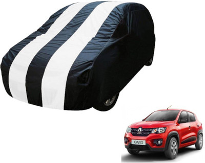 Flipkart SmartBuy Car Cover For Renault Kwid (Without Mirror Pockets)(Blue, White)