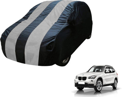 Flipkart SmartBuy Car Cover For BMW X1 (Without Mirror Pockets)(Blue, Silver)
