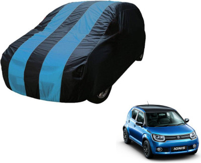 MOCKHE Car Cover For Maruti Suzuki Ignis (Without Mirror Pockets)(Blue)