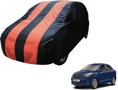 MOCKHE Car Cover For Ford Figo Aspire (Without Mirror Pockets)(Blue, Orange)
