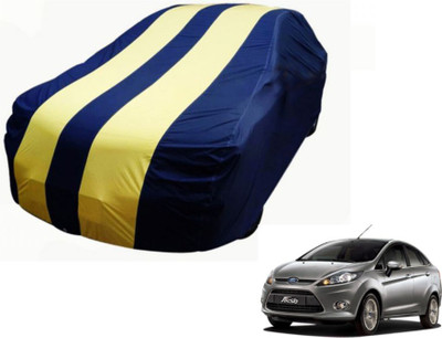 MOCKHE Car Cover For Ford Fiesta (Without Mirror Pockets)(Blue, Yellow)