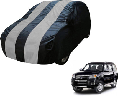 MOCKHE Car Cover For Ford Endeavour (Without Mirror Pockets)(Blue, Silver)