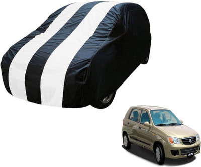 Flipkart SmartBuy Car Cover For Maruti Suzuki Alto (Without Mirror Pockets)(Blue, White)