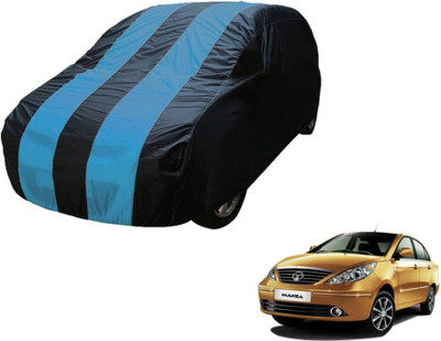 MOCKHE Car Cover For Tata Manza (Without Mirror Pockets)(Blue)