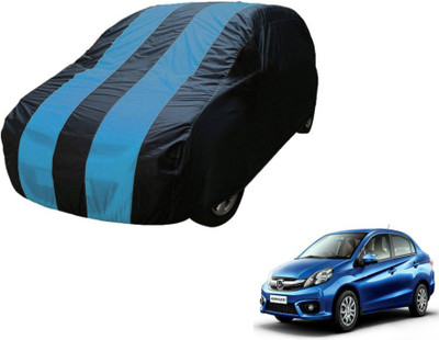 MOCKHE Car Cover For Honda Amaze (Without Mirror Pockets)(Blue)