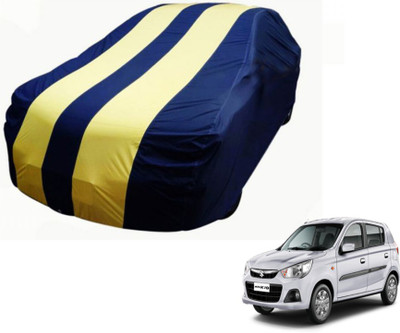 MOCKHE Car Cover For Maruti Suzuki Alto K10 (Without Mirror Pockets)(Blue, Yellow)