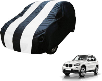 Flipkart SmartBuy Car Cover For BMW X1 (Without Mirror Pockets)(Blue, White)