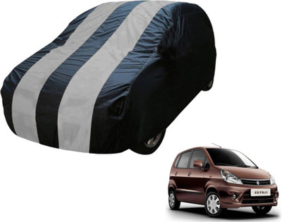 MOCKHE Car Cover For Maruti Suzuki Zen Estilo (Without Mirror Pockets)(Blue, Silver)