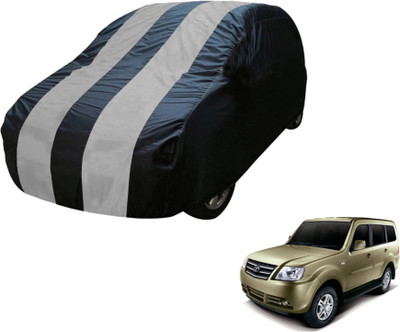 MOCKHE Car Cover For Tata Sumo Grande (Without Mirror Pockets)(Blue, Silver)
