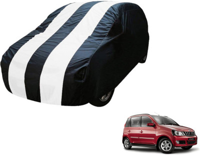 Flipkart SmartBuy Car Cover For Mahindra Quanto (Without Mirror Pockets)(Blue, White)