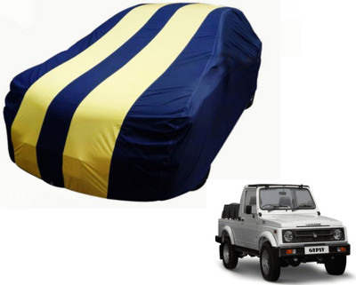 Flipkart SmartBuy Car Cover For Maruti Suzuki Gypsy (Without Mirror Pockets)(Blue, Yellow)