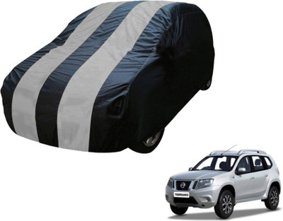 Flipkart SmartBuy Car Cover For Nissan Terrano (Without Mirror Pockets)(Blue, Silver)
