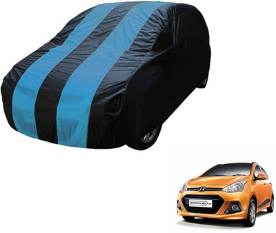 MOCKHE Car Cover For Hyundai Grand i10 (Without Mirror Pockets)(Blue)