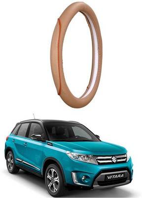 AUTO PEARL Steering Cover For Maruti Grand Vitara(Beige, Leatherite)