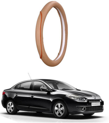 AUTO PEARL Steering Cover For Renault Fluence(Beige, Leatherite)