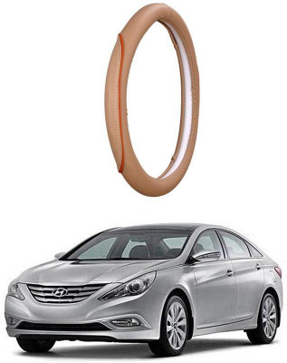 AUTO PEARL Steering Cover For Hyundai Sonata(Beige, Leatherite)