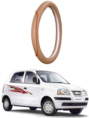 AUTO PEARL Steering Cover For Hyundai Santro Xing(Beige, Leatherite)