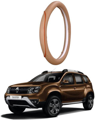 AUTO PEARL Steering Cover For Renault Duster(Beige, Leatherite)