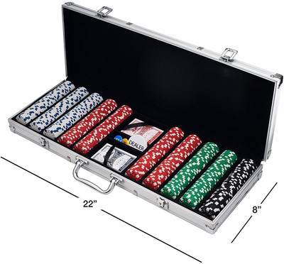 

House of Quirk 500 Dice Style Casino Chips(Silver)