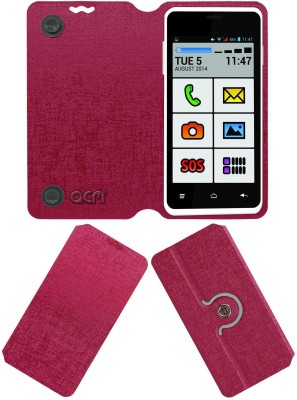 ACM Flip Cover for Mitashi Ap103(Pink, Cases with Holder, Pack of: 1)
