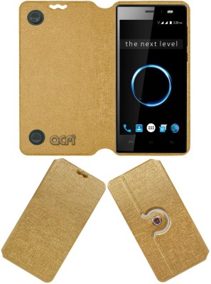 ACM Flip Cover for Xolo Era 1x Pro(Gold, Cases with Holder, Pack of: 1)