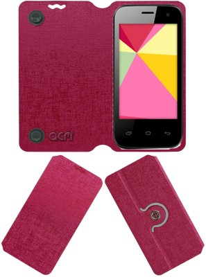 ACM Flip Cover for Videocon Infinium Z30 Lite(Pink, Cases with Holder, Pack of: 1)