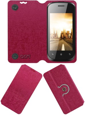 ACM Flip Cover for Intex Cloud X3(Pink, Cases with Holder, Pack of: 1)