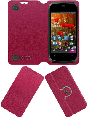 ACM Flip Cover for Swipe Konnect 3(Pink, Cases with Holder, Pack of: 1)