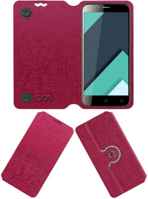 ACM Flip Cover for Karbonn Quattro L50 HD(Pink, Cases with Holder, Pack of: 1)