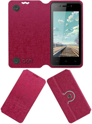 ACM Flip Cover for Intex Aqua Y2 Remote(Pink, Cases with Holder, Pack of: 1)