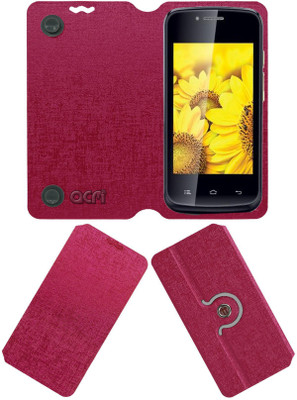 ACM Flip Cover for Iball Andi 3.5v Genius 2(Pink, Cases with Holder, Pack of: 1)
