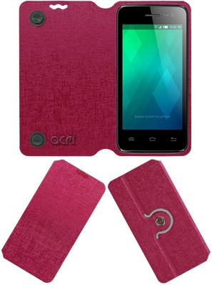 ACM Flip Cover for Videocon Infinium Z40 Lite(Pink, Cases with Holder, Pack of: 1)