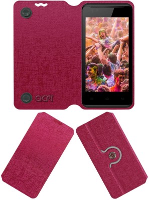 ACM Flip Cover for Celkon Campus Colors A42 Pro(Pink, Cases with Holder, Pack of: 1)