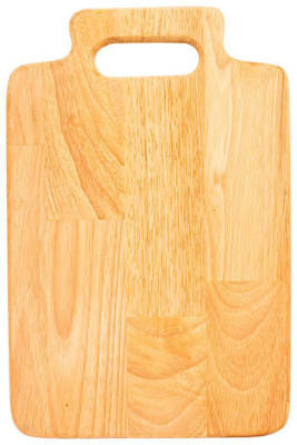 

Wudore Natural rubberwood Wooden Chopping Board Small Wood Cutting Board(Beige Pack of 1)