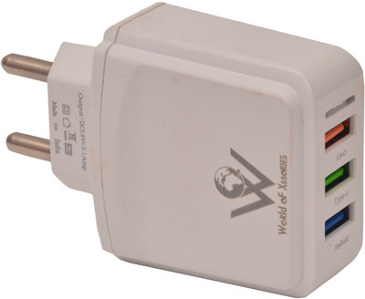 

defloc 3USB Charger with 3amp Power Dock(White)