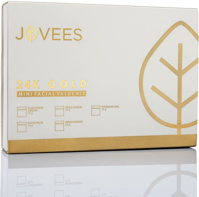 Jovees 24 Carat Gold Facial Mini Kit 63 g(Set of 5)