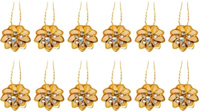 50% OFF on Rapidsflow Bridal Hair Jwellery / Hair Juda Pins / Bun  Decoration Accessories Hair Pin(Gold) on Flipkart 