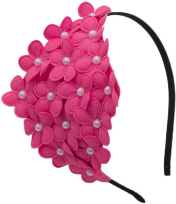 

Gugzy Kids Hair Hoop Headbands Headwear Flower Crown Hairband Pearl Girls Headband Hairbands Princess Hair Accessories Head Band(Pink)