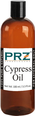 

PRZ Cypress Essential Oil (100ML) - Pure Natural Aromatherapy & Therapeutic Grade Oil For Skin Care & Hair Care Hair Oil(100 ml)