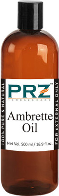 

PRZ Ambrette Seed Essential Oil (500ML) - Pure Natural & Undiluted For Skin Care & Hair Care Hair Oil(500 ml)