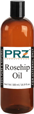 

PRZ Rosehip Cold Pressed Carrier Oil (500ML) - Pure Natural & Therapeutic Grade Oil For Skin Care & Hair Care Hair Oil(500 ml)
